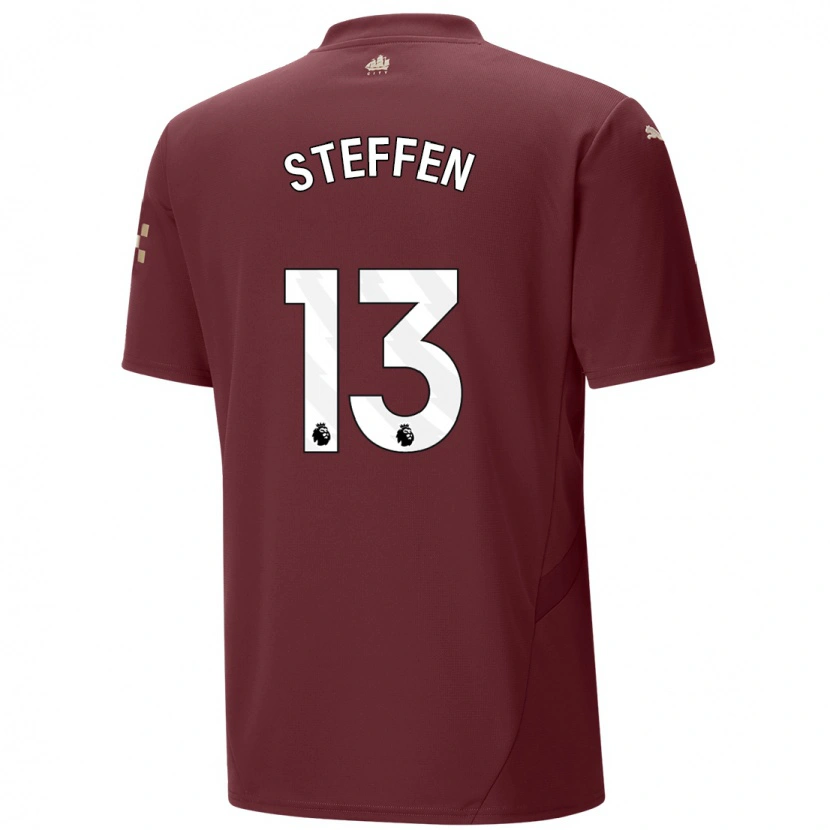 Danxen Niño Camiseta Zack Steffen #13 Granate Equipación Tercera 2024/25 La Camisa México