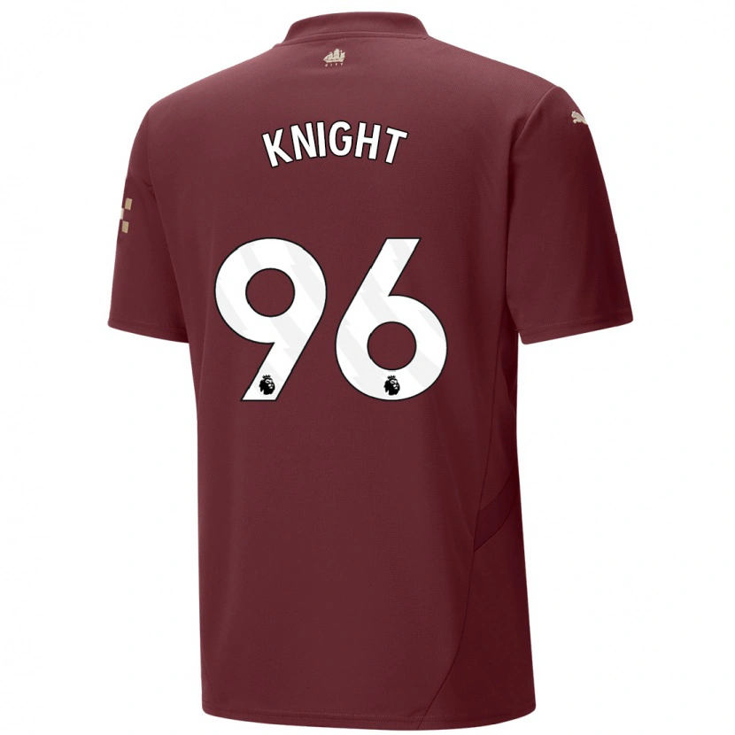 Danxen Niño Camiseta Ben Knight #96 Granate Equipación Tercera 2024/25 La Camisa México