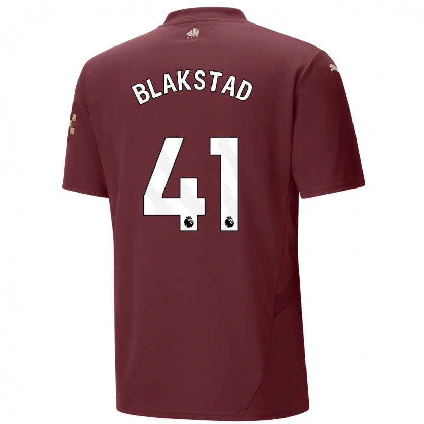 Danxen Niño Camiseta Julie Blakstad #41 Granate Equipación Tercera 2024/25 La Camisa México