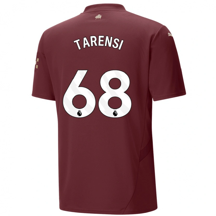 Danxen Niño Camiseta Oscar Tarensi #68 Granate Equipación Tercera 2024/25 La Camisa México