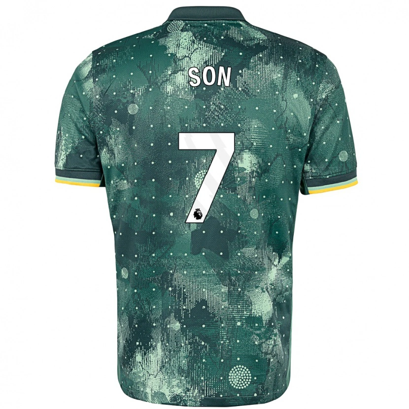 Danxen Niño Camiseta Heung-Min Son #7 Verde Menta Equipación Tercera 2024/25 La Camisa México