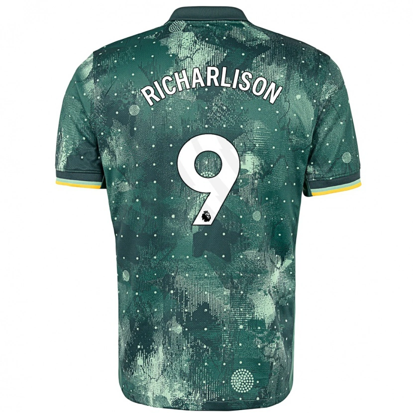 Danxen Niño Camiseta Richarlison #9 Verde Menta Equipación Tercera 2024/25 La Camisa México
