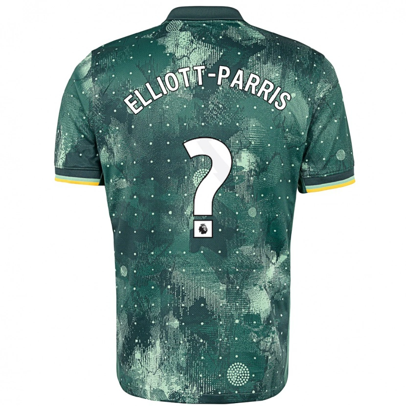 Danxen Niño Camiseta Reiss Elliott-Parris #0 Verde Menta Equipación Tercera 2024/25 La Camisa México