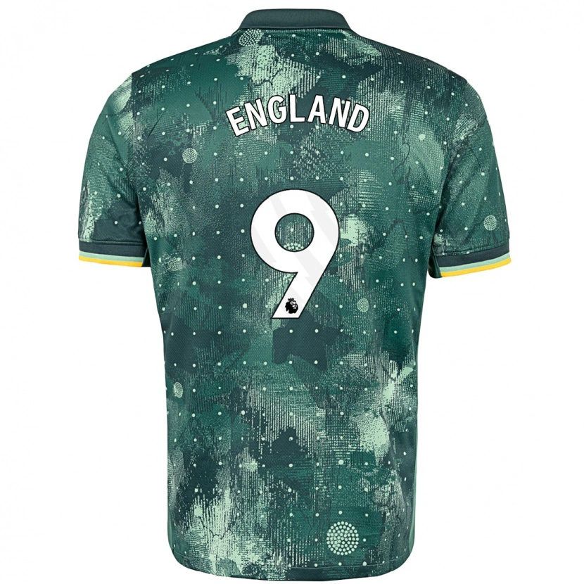 Danxen Niño Camiseta Bethany England #9 Verde Menta Equipación Tercera 2024/25 La Camisa México