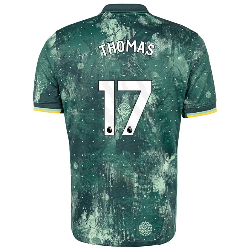 Danxen Niño Camiseta Martha Thomas #17 Verde Menta Equipación Tercera 2024/25 La Camisa México
