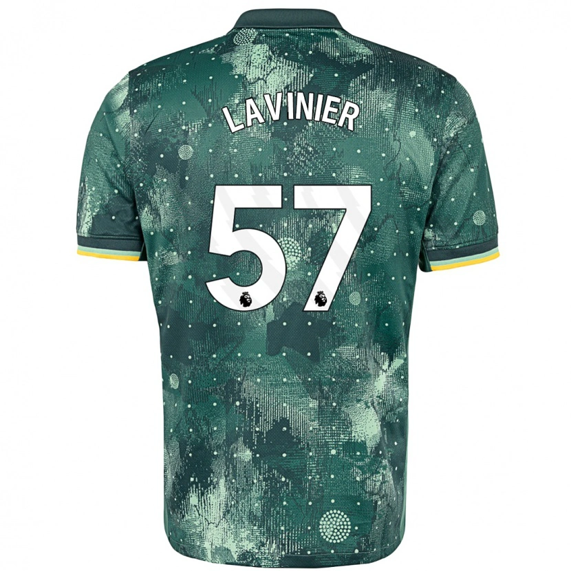 Danxen Niño Camiseta Marcel Lavinier #57 Verde Menta Equipación Tercera 2024/25 La Camisa México