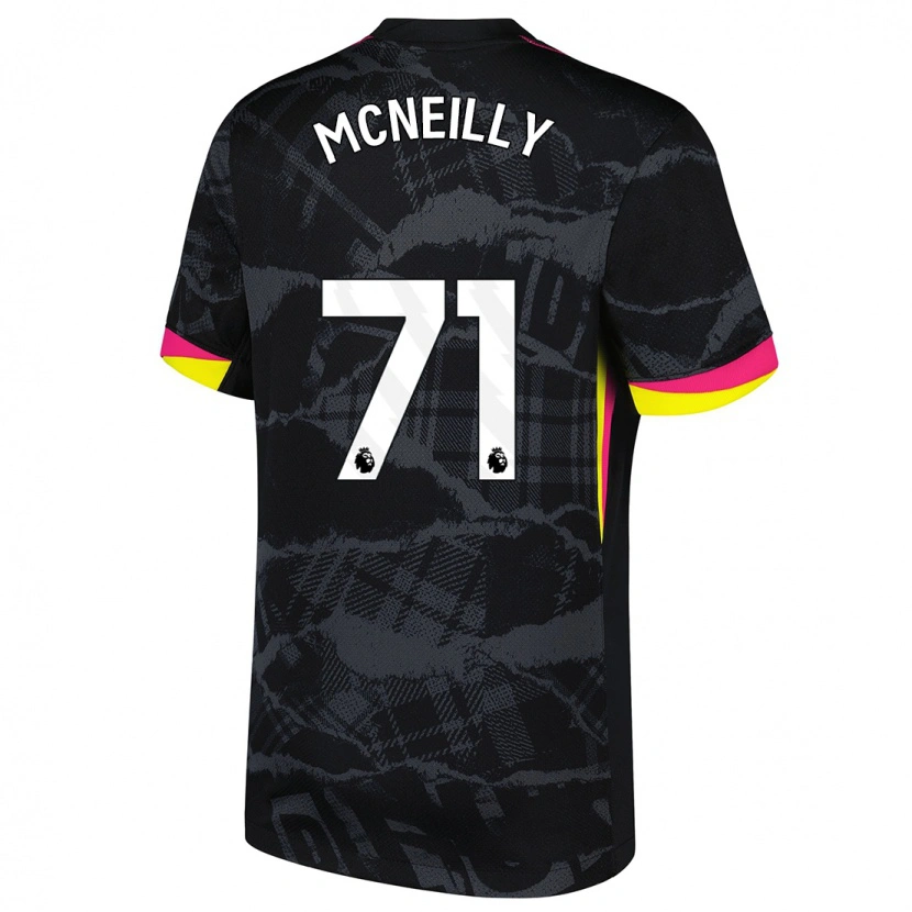 Danxen Niño Camiseta Donnell Mcneilly #71 Negro Rosa Equipación Tercera 2024/25 La Camisa México