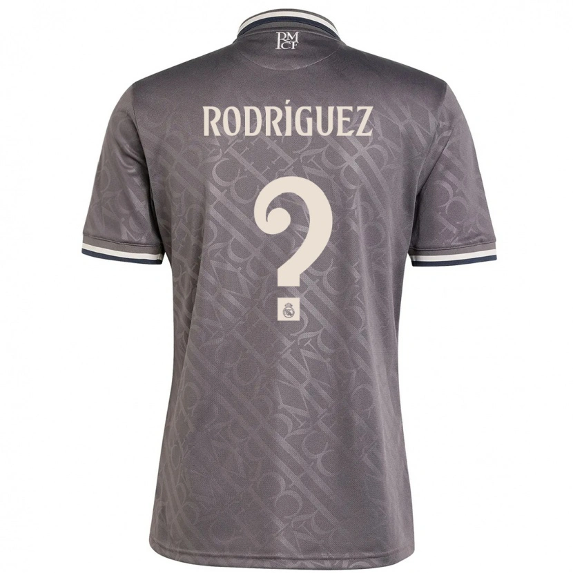 Danxen Niño Camiseta Álvaro Rodríguez #0 Carbón Equipación Tercera 2024/25 La Camisa México