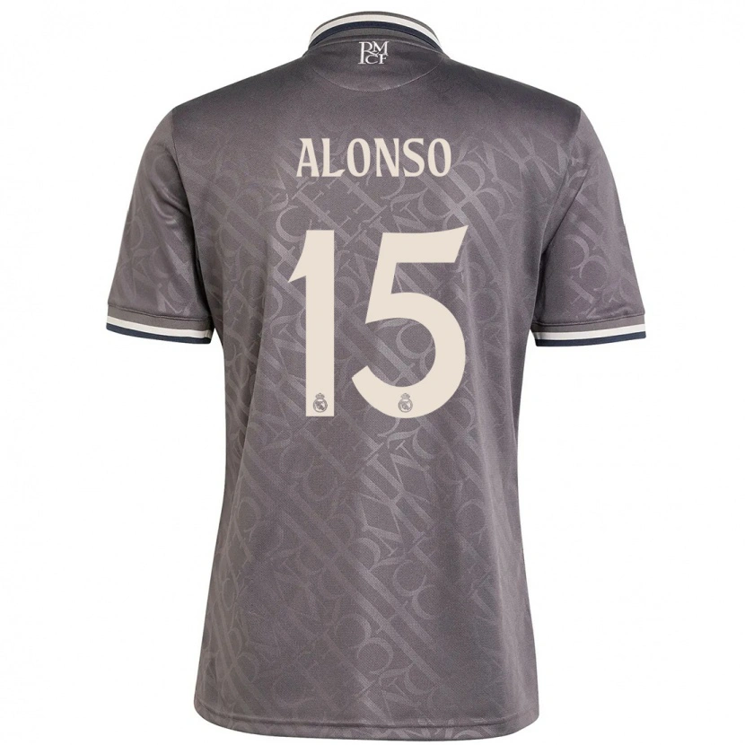 Danxen Niño Camiseta Borja Alonso #15 Carbón Equipación Tercera 2024/25 La Camisa México