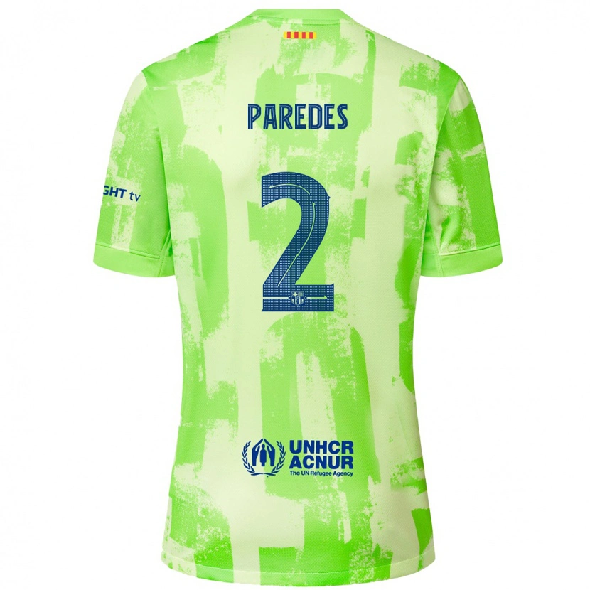 Danxen Niño Camiseta Irene Paredes #2 Lima Equipación Tercera 2024/25 La Camisa México