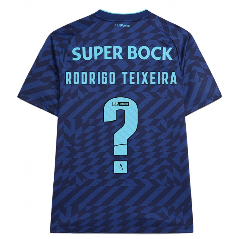 Danxen Niño Camiseta Rodrigo Teixeira #0 Azul Marino Equipación Tercera 2024/25 La Camisa México