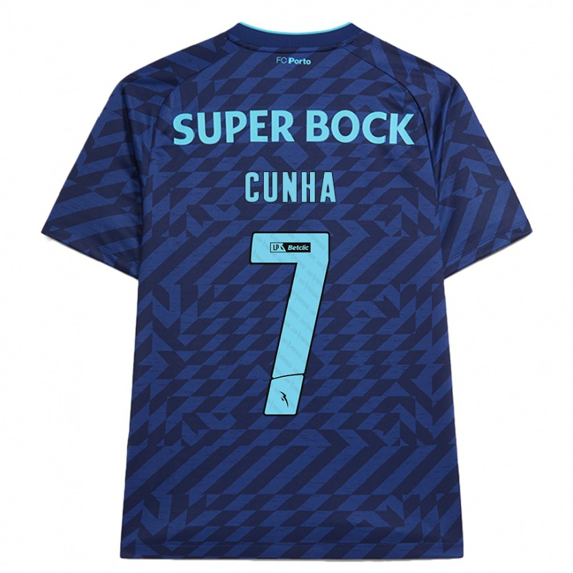 Danxen Niño Camiseta Duarte Cunha #7 Azul Marino Equipación Tercera 2024/25 La Camisa México
