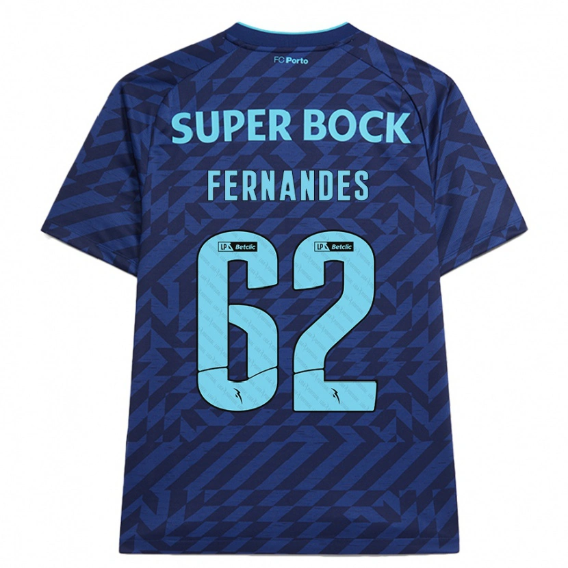 Danxen Niño Camiseta Rodrigo Fernandes #62 Azul Marino Equipación Tercera 2024/25 La Camisa México