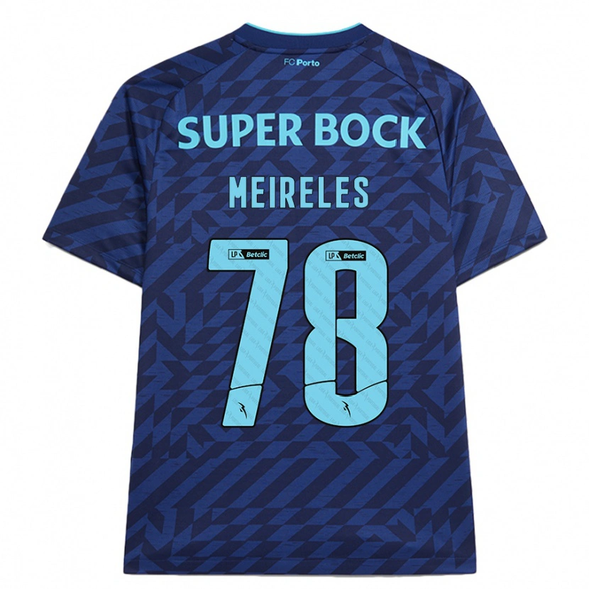 Danxen Niño Camiseta Jorge Meireles #78 Azul Marino Equipación Tercera 2024/25 La Camisa México
