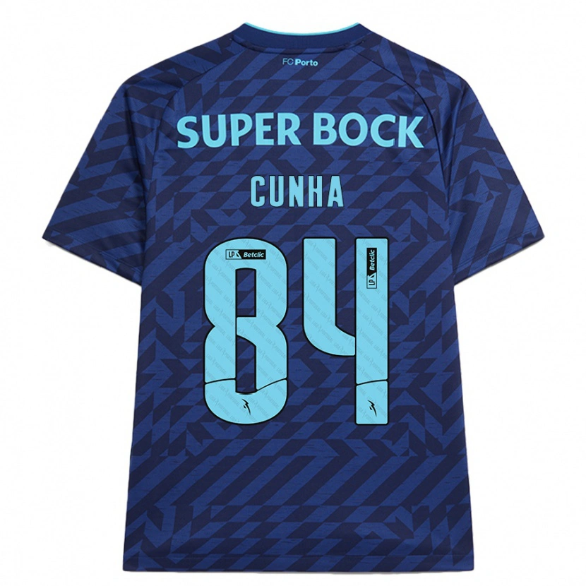 Danxen Niño Camiseta Martim Cunha #84 Azul Marino Equipación Tercera 2024/25 La Camisa México