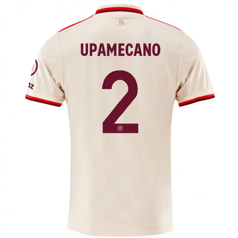 Danxen Niño Camiseta Dayot Upamecano #2 Lino Equipación Tercera 2024/25 La Camisa México