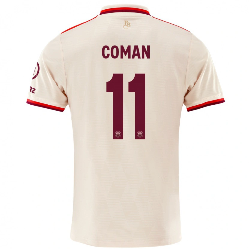 Danxen Niño Camiseta Kingsley Coman #11 Lino Equipación Tercera 2024/25 La Camisa México