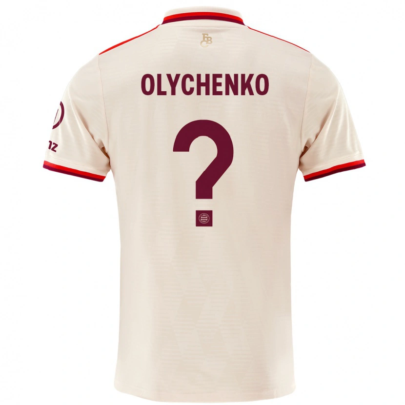 Danxen Niño Camiseta Bogdan Olychenko #0 Lino Equipación Tercera 2024/25 La Camisa México