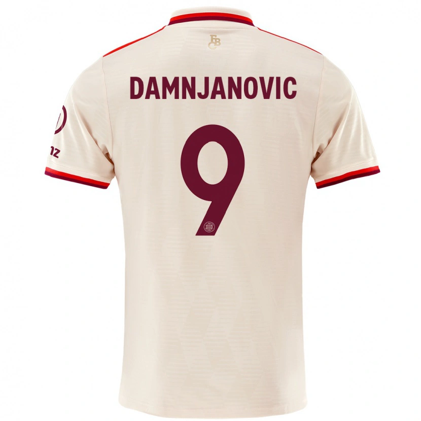 Danxen Niño Camiseta Jovana Damnjanović #9 Lino Equipación Tercera 2024/25 La Camisa México