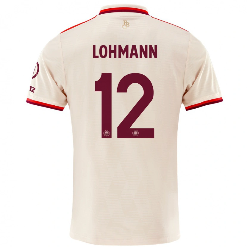 Danxen Niño Camiseta Sydney Lohmann #12 Lino Equipación Tercera 2024/25 La Camisa México