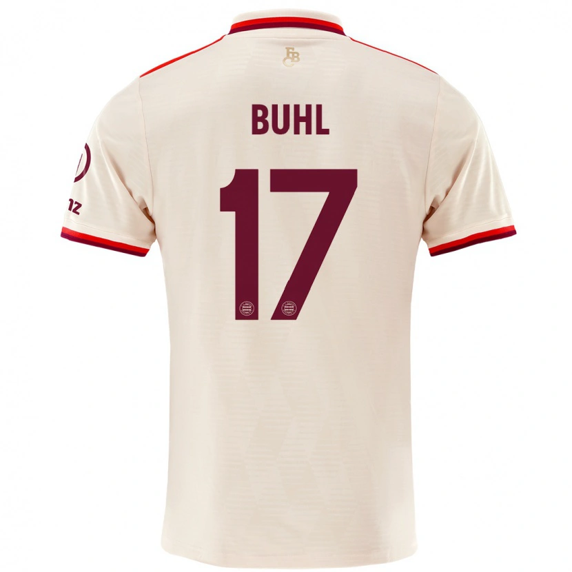 Danxen Niño Camiseta Klara Bühl #17 Lino Equipación Tercera 2024/25 La Camisa México