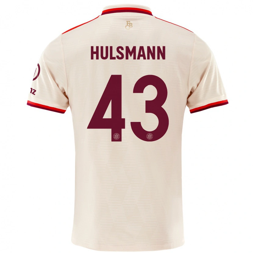 Danxen Niño Camiseta Tom Hülsmann #43 Lino Equipación Tercera 2024/25 La Camisa México