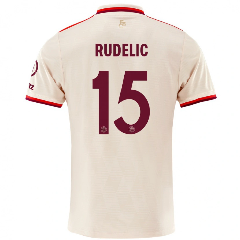 Danxen Niño Camiseta Ivana Rudelic #15 Lino Equipación Tercera 2024/25 La Camisa México