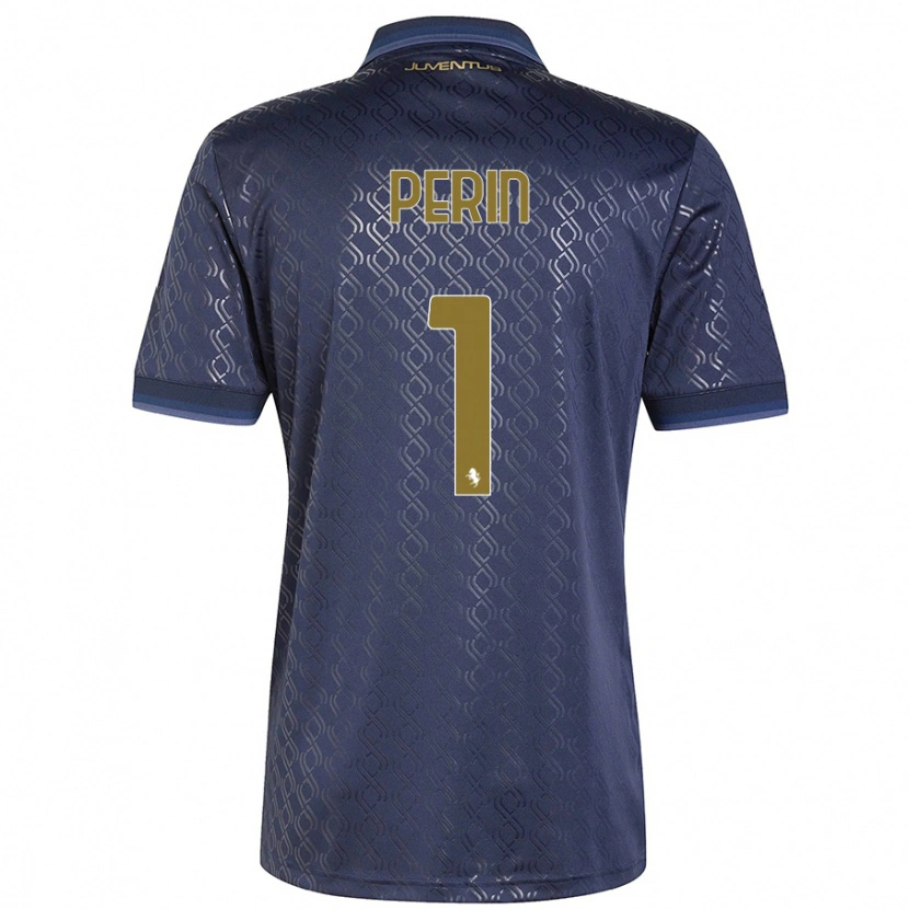 Danxen Niño Camiseta Mattia Perin #1 Azul Marino Equipación Tercera 2024/25 La Camisa México