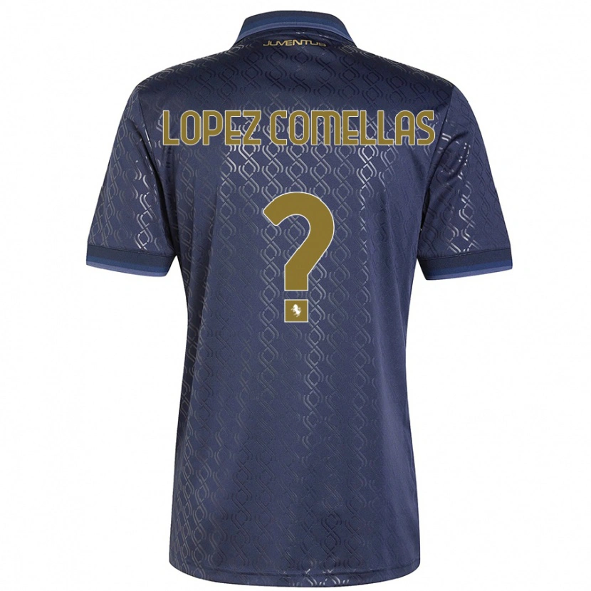 Danxen Niño Camiseta Ivan Lopez Comellas #0 Azul Marino Equipación Tercera 2024/25 La Camisa México