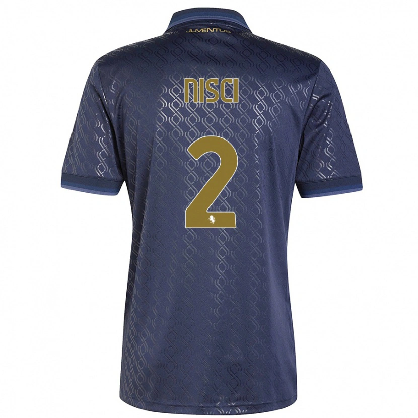 Danxen Niño Camiseta Alessandro Nisci #2 Azul Marino Equipación Tercera 2024/25 La Camisa México
