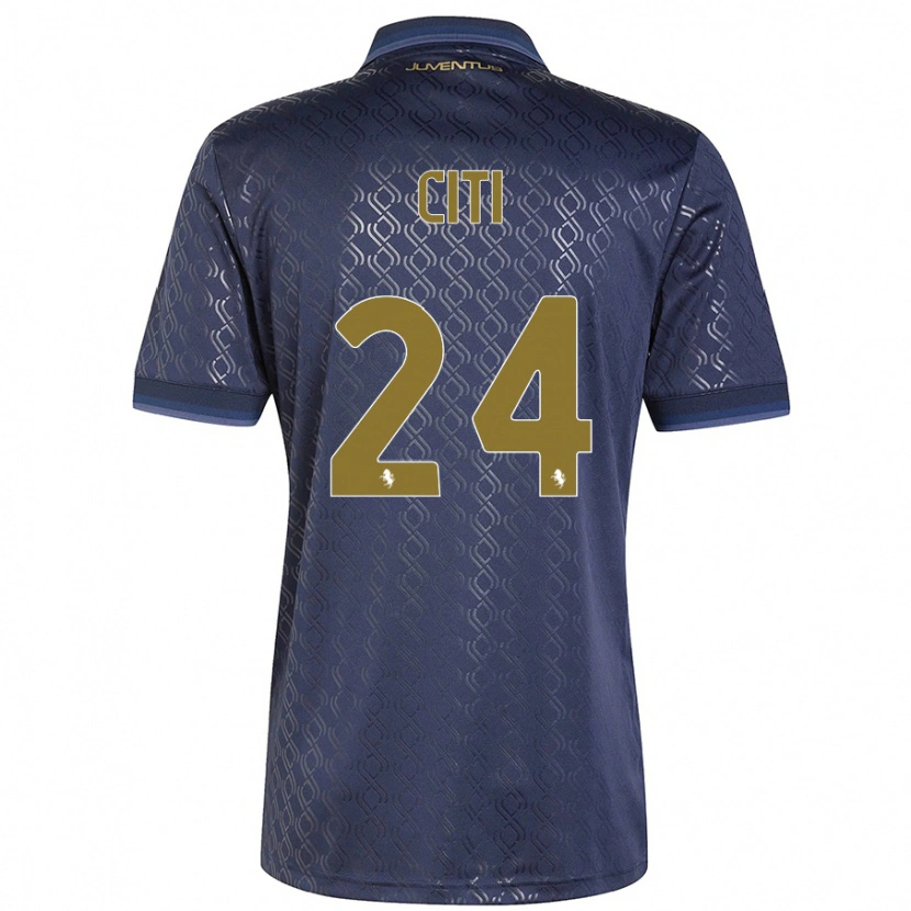 Danxen Niño Camiseta Alessandro Citi #24 Azul Marino Equipación Tercera 2024/25 La Camisa México