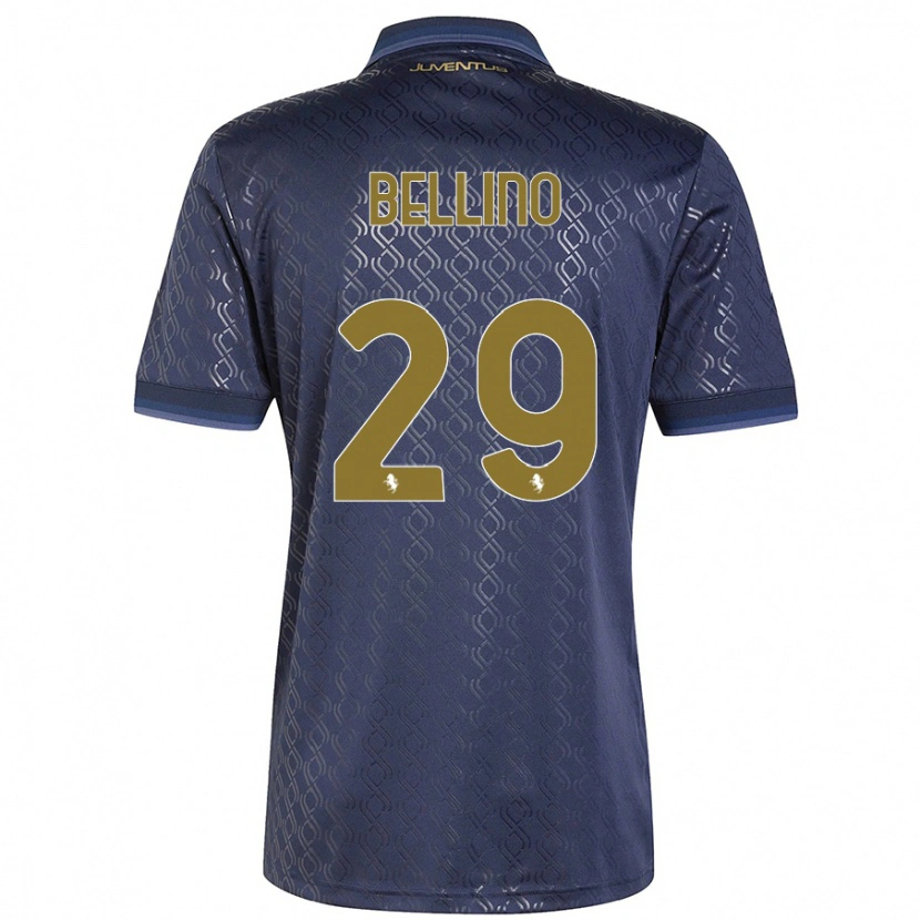 Danxen Niño Camiseta Filippo Bellino #29 Azul Marino Equipación Tercera 2024/25 La Camisa México