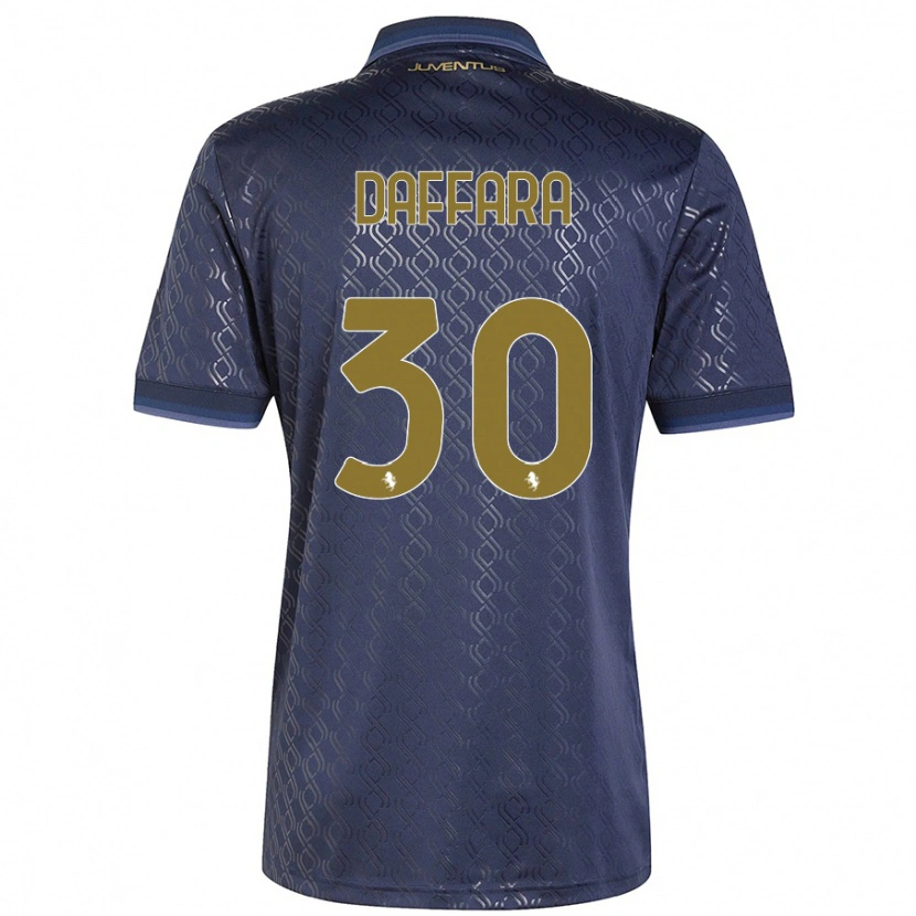 Danxen Niño Camiseta Giovanni Daffara #30 Azul Marino Equipación Tercera 2024/25 La Camisa México