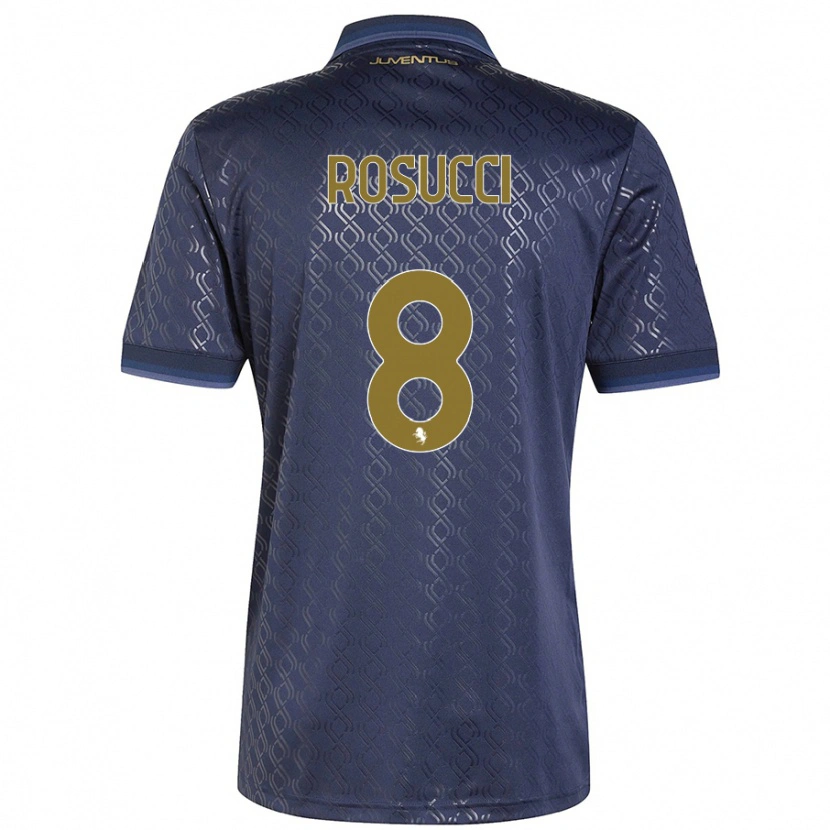 Danxen Niño Camiseta Martina Rosucci #8 Azul Marino Equipación Tercera 2024/25 La Camisa México