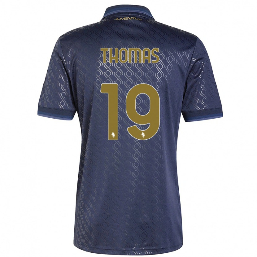Danxen Niño Camiseta Lindsey Thomas #19 Azul Marino Equipación Tercera 2024/25 La Camisa México