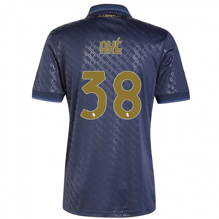 Danxen Niño Camiseta Marley Ake #38 Azul Marino Equipación Tercera 2024/25 La Camisa México