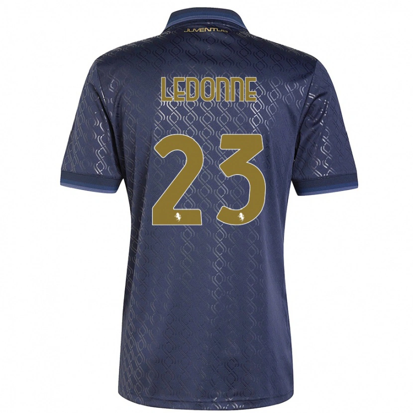 Danxen Niño Camiseta Nicolo Ledonne #23 Azul Marino Equipación Tercera 2024/25 La Camisa México