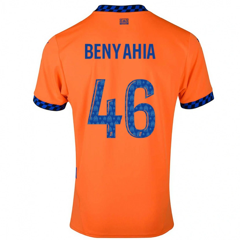 Danxen Niño Camiseta Aylan Benyahia-Tani #46 Naranja Azul Oscuro Equipación Tercera 2024/25 La Camisa México