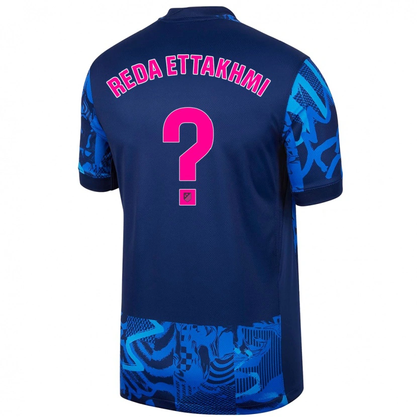 Danxen Niño Camiseta Mohamed Reda Ettakhmi #0 Azul Real Equipación Tercera 2024/25 La Camisa México