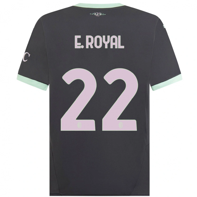 Danxen Niño Camiseta Emerson Royal #22 Gris Equipación Tercera 2024/25 La Camisa México