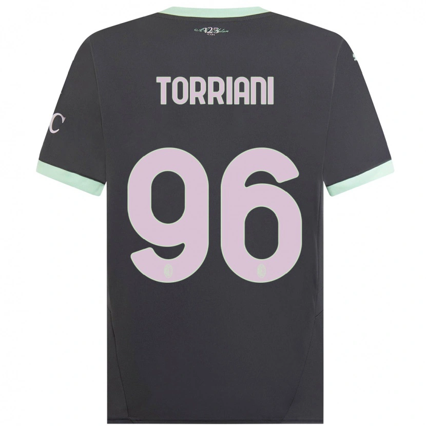 Danxen Niño Camiseta Lorenzo Torriani #96 Gris Equipación Tercera 2024/25 La Camisa México