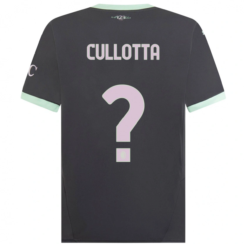 Danxen Niño Camiseta Andrea Cullotta #0 Gris Equipación Tercera 2024/25 La Camisa México