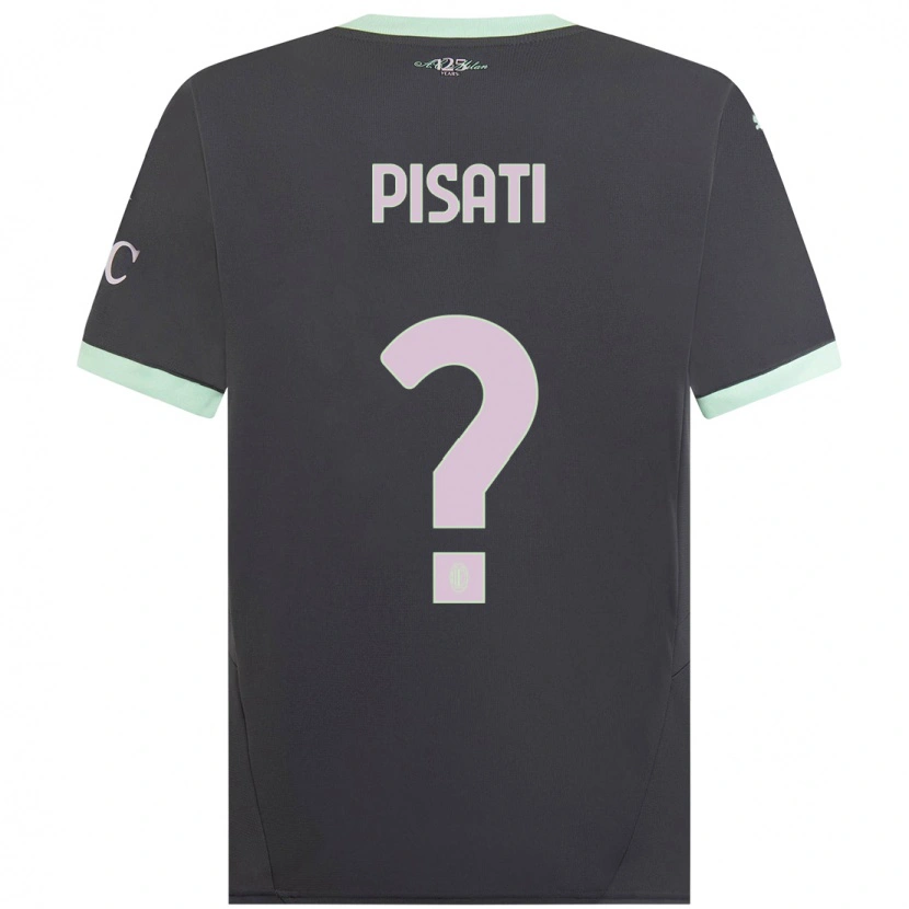 Danxen Niño Camiseta Samuele Pisati #0 Gris Equipación Tercera 2024/25 La Camisa México