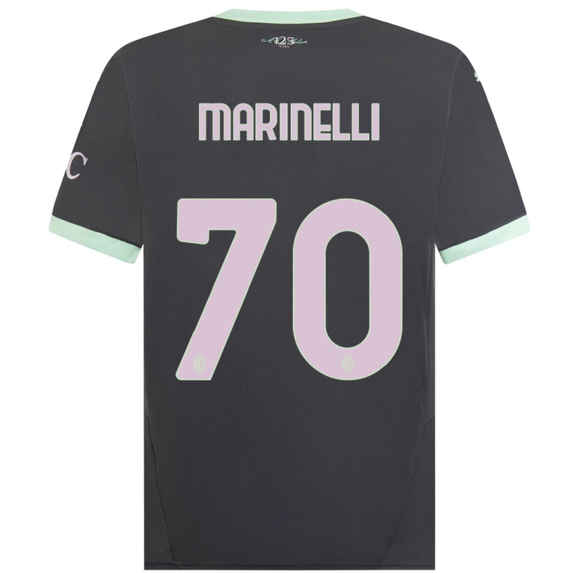 Danxen Niño Camiseta Gloria Marinelli #70 Gris Equipación Tercera 2024/25 La Camisa México