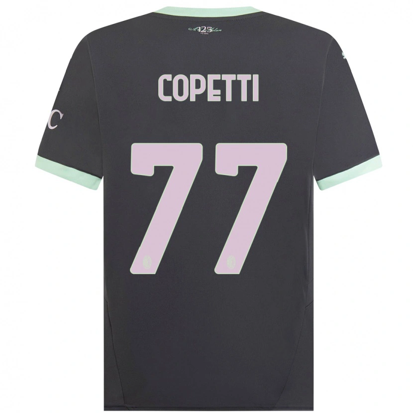 Danxen Niño Camiseta Matilde Copetti #77 Gris Equipación Tercera 2024/25 La Camisa México