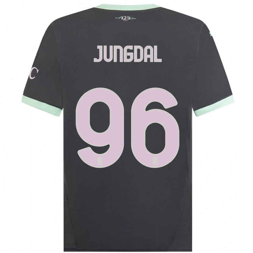 Danxen Niño Camiseta Andreas Jungdal #96 Gris Equipación Tercera 2024/25 La Camisa México