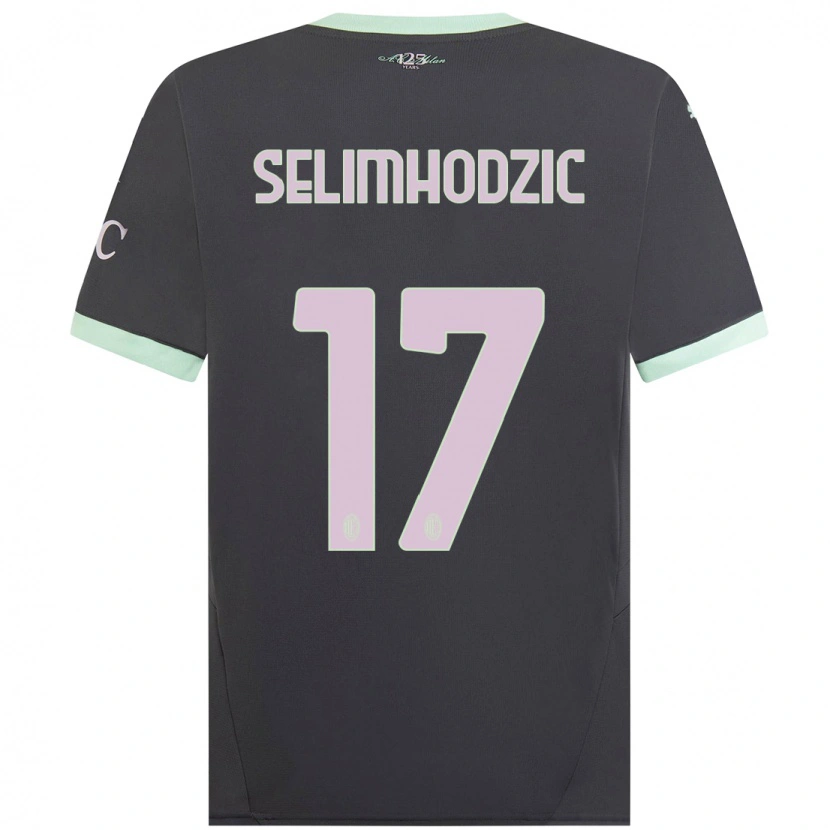 Danxen Niño Camiseta Noa Selimhodzic #17 Gris Equipación Tercera 2024/25 La Camisa México