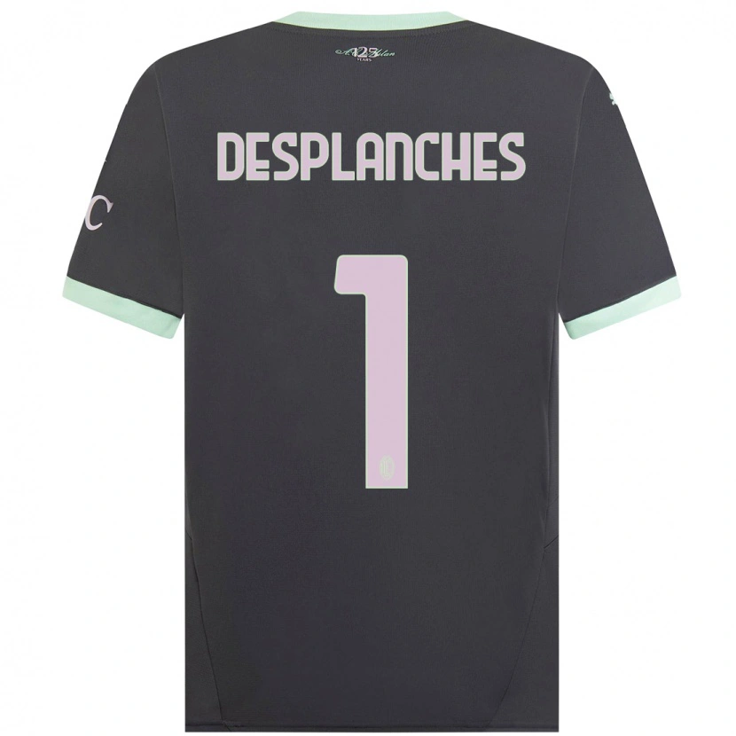 Danxen Niño Camiseta Sebastiano Desplanches #1 Gris Equipación Tercera 2024/25 La Camisa México