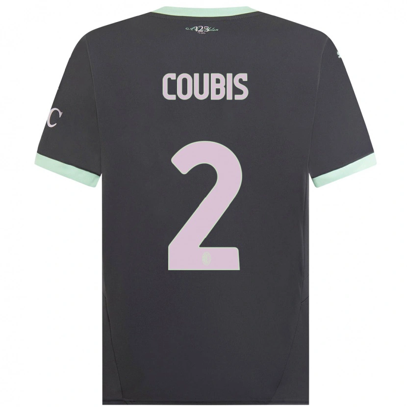 Danxen Niño Camiseta Andrei Coubis #2 Gris Equipación Tercera 2024/25 La Camisa México