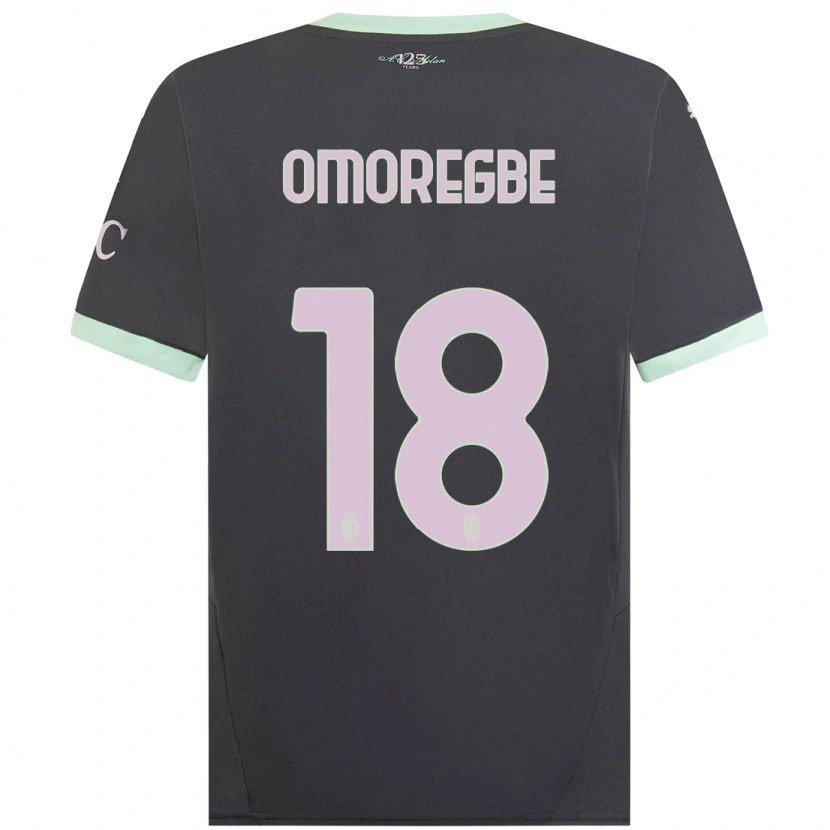 Danxen Niño Camiseta Bob Murphy Omoregbe #18 Gris Equipación Tercera 2024/25 La Camisa México
